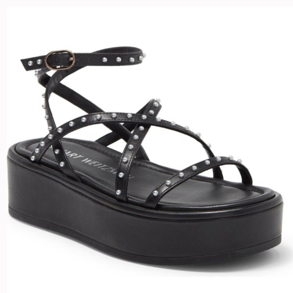 NWT - Stuart Weitzman Pearl Pleatform Sandal